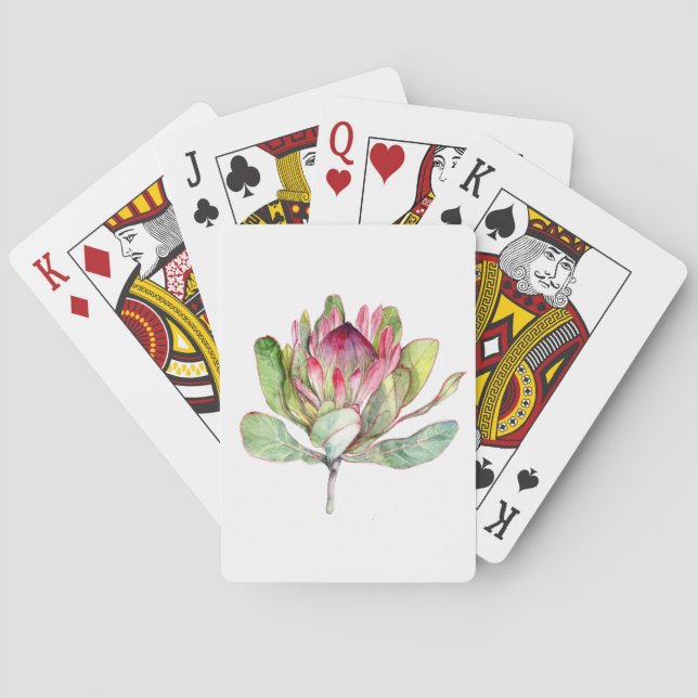 Jeu De Cartes Fleur Protea (dos)