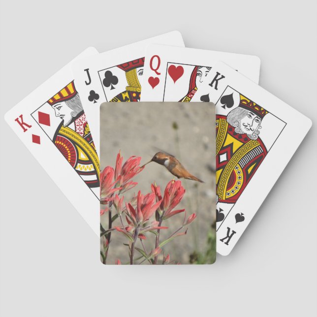 Jeu De Cartes Fleur rouge (dos)
