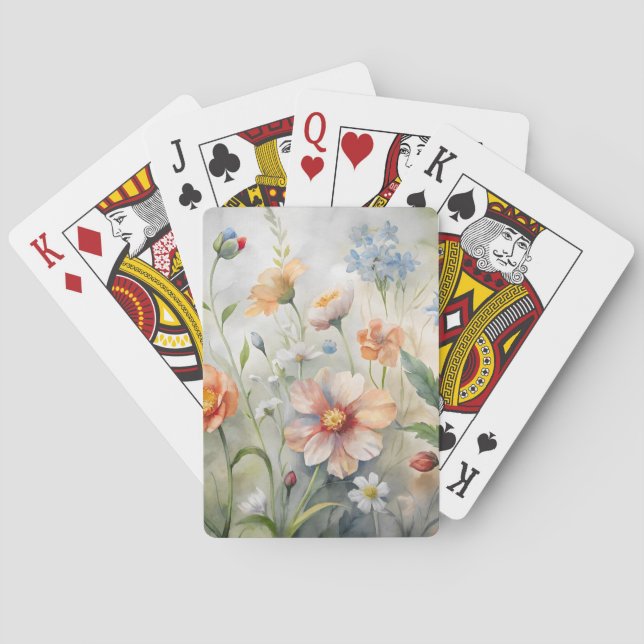 Jeu De Cartes Fleur sauvage (dos)
