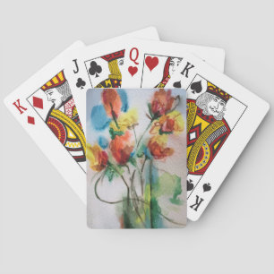 Jeu De Cartes Fleur sauvage jouant aux cartes
