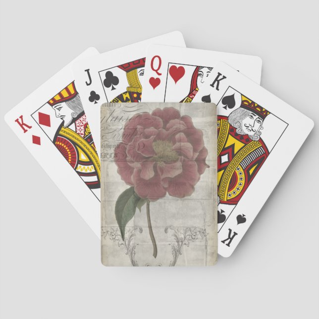 Jeu De Cartes Fleuris français III (dos)