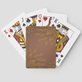 Jeu De Cartes Fleurs Brown et or