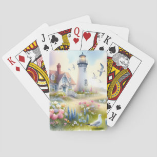Jeu De Cartes Fleurs de printemps par Lighthouse Coastal Cottage