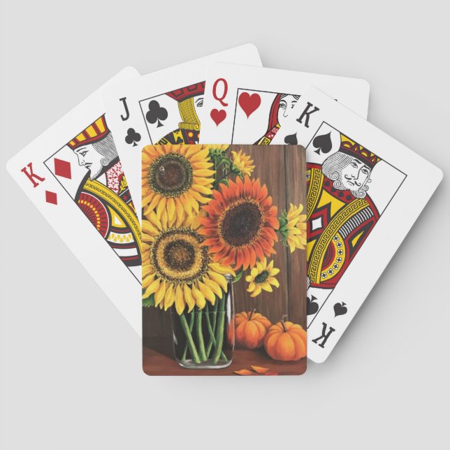 Jeu De Cartes Fleurs de soleil Jouer aux cartes (dos)