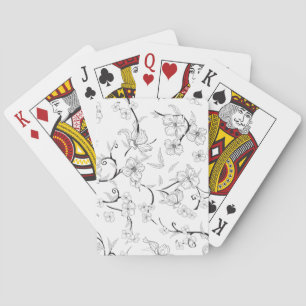 Jeu De Cartes Fleurs déplaisantes Motif 7
