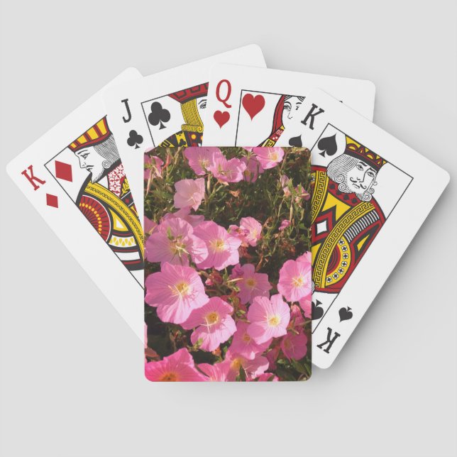 Jeu De Cartes Fleurs D'Été Roses Photo Cartes De Jeu (dos)