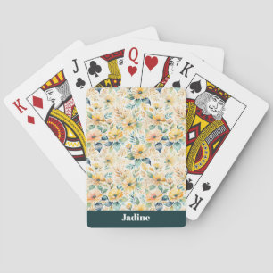 Jeu De Cartes Fleurs d'or Sunny