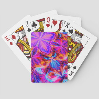 Jeu De Cartes Fleurs et papillons en Abstrait
