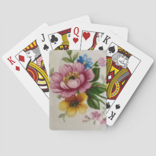 Jeu De Cartes Fleurs Inspirées de la Porcelaine