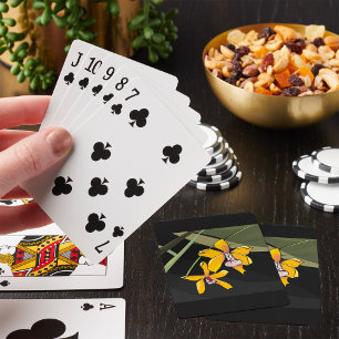 Jeu De Cartes Fleurs Jaunes Jouer Des Cartes