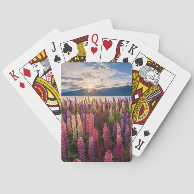 Jeu De Cartes Fleurs | Lupines Nouvelle-Zélande (dos)