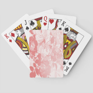 Jeu De Cartes Fleurs roses dentelles