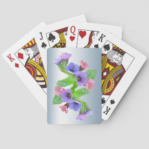 Jeu De Cartes Fleurs sauvages Jouant aux cartes