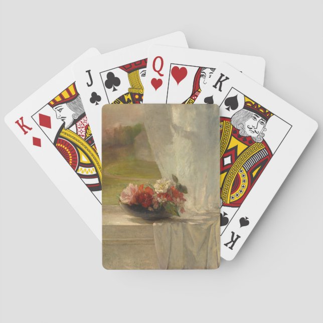 Jeu De Cartes Fleurs sur une haie (dos)