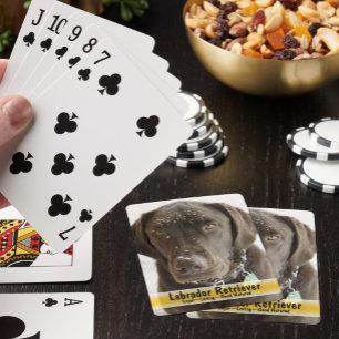 Jeu De Cartes Flocon de neige Sprinted Chocolate Chien Modèle Ph