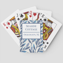 Jeu De Cartes Floral Blue Airbnb Location sur mesure