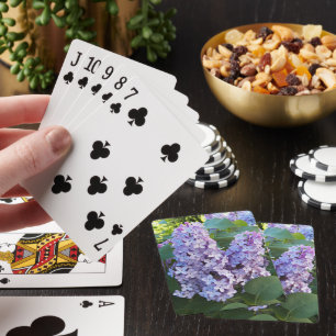 Jeu De Cartes Floral de Lilac pourpre