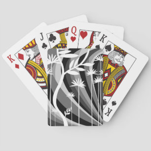 Jeu De Cartes Floral monochromatique