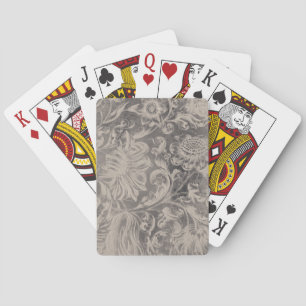 Jeu De Cartes Floral vieilli