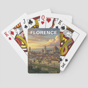 Jeu De Cartes Florence Italie Skyline Voyage