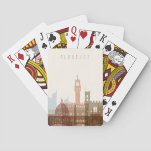 Jeu De Cartes Florence, Italie   Ville Skyline