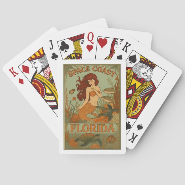Jeu De Cartes Florida Mermaid Classic Playing Cards (dos)