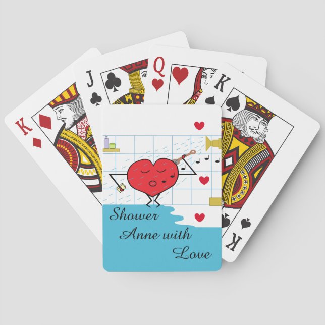 Jeu De Cartes Flux d'amour de douche (dos)