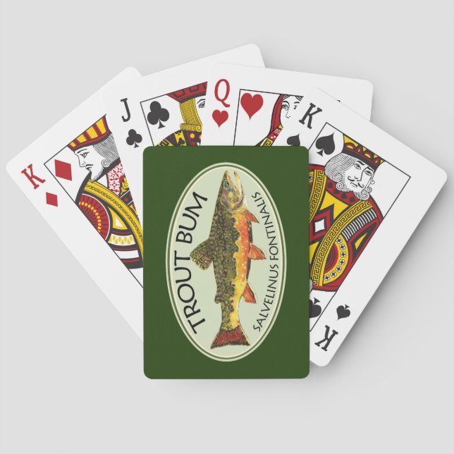 Jeu De Cartes Fly Fishing Fundy TROUT BUM (dos)
