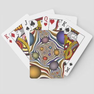 Jeu De Cartes Flying Up, Colorful Moderne Nom fractal Abstrait