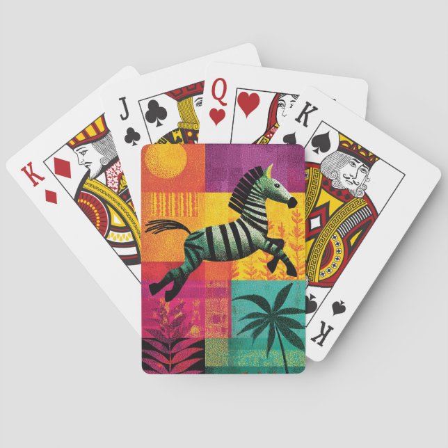 Jeu De Cartes Flying Zebra Jungle Pop (dos)