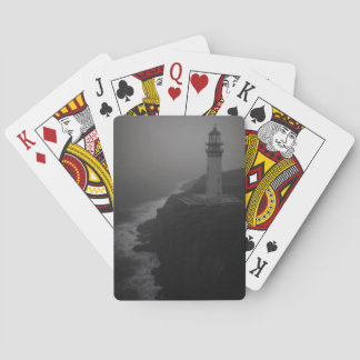 Jeu De Cartes Foggy Forest Trail Monochrome Playing Cards