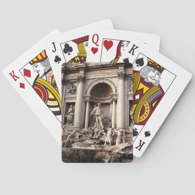 Jeu De Cartes Fontaine de Trevi Rome Italie Voyage (dos)