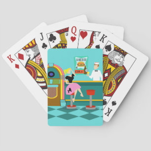 Jeu De Cartes Fontaine Soda Rétro Jouer Cartes