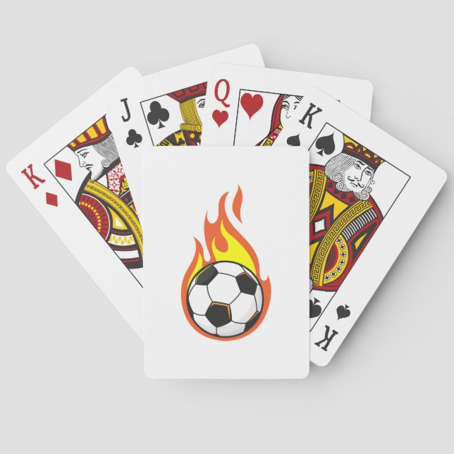 Jeu De Cartes Football en feu (dos)