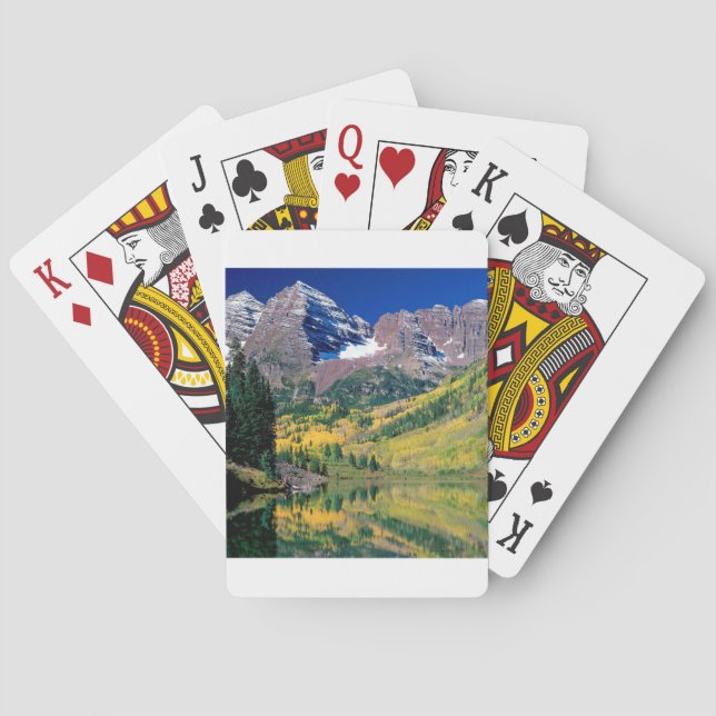 Jeu De Cartes Forêt blanche de Maroon (dos)