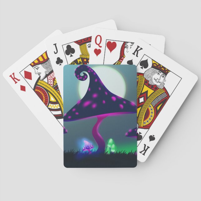 Jeu De Cartes Forêt d'Imaginaires de champignons (dos)