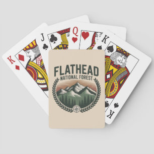 Jeu De Cartes Forêt nationale de Flathead Montana Wilderness