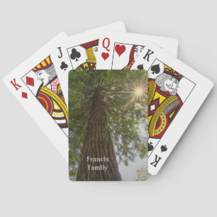 Jeu De Cartes Forêt paisible avec photo de la nature à la lumièr