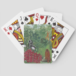 Jeu De Cartes Forêt tropicale avec singes, 1910 (huile sur toile