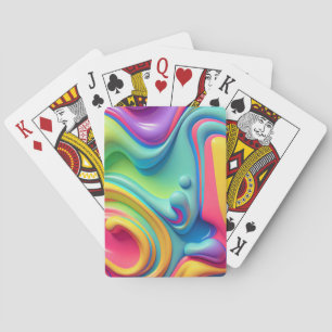 Jeu De Cartes Formes en plastique arc-en-ciel