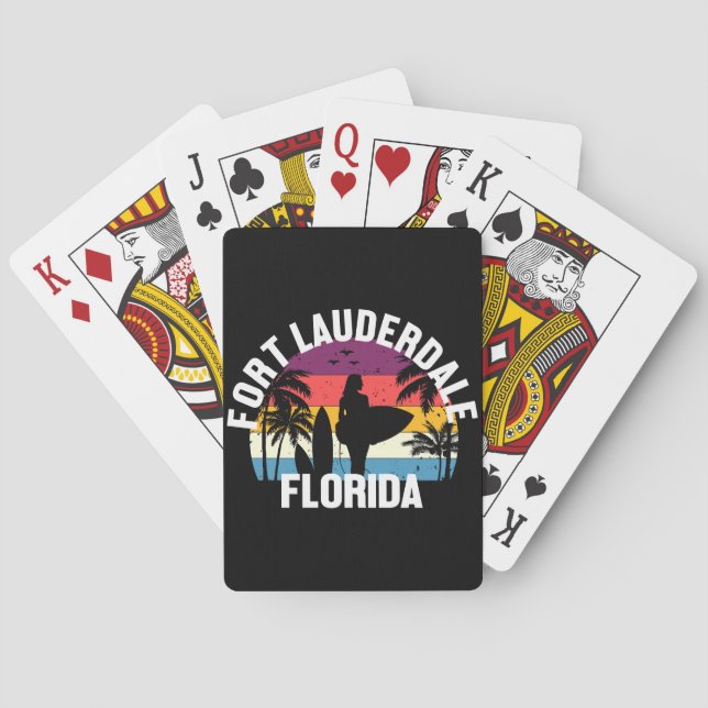 Jeu De Cartes Fort Lauderdale, Floride (dos)