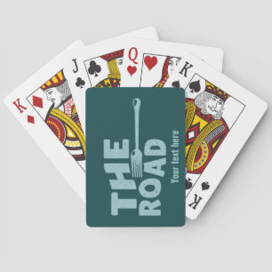 Jeu De Cartes Fourche dans la typographie routière