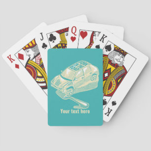 Jeu De Cartes Fourche dans l'accident de la route