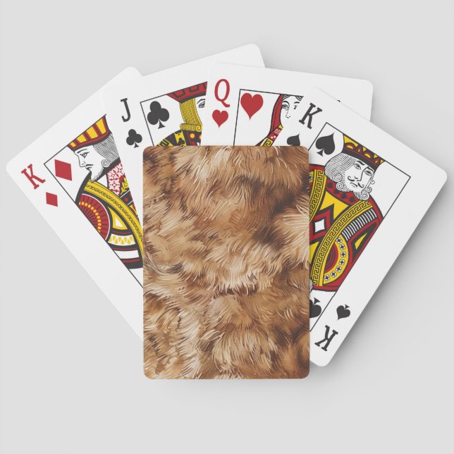 Jeu De Cartes Fourrure Brown Abstraite (dos)