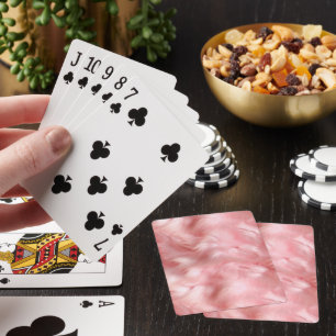 Jeu De Cartes Fourrure Faux Rose Fruit