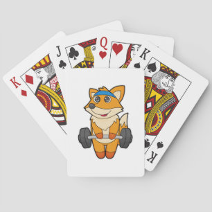 Jeu De Cartes Fox à Fitness avec Barbell