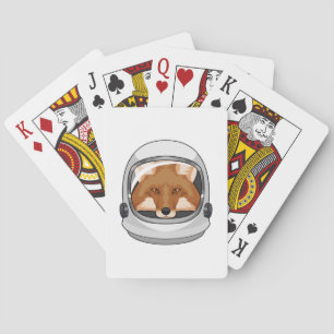 Jeu De Cartes Fox en astronaute avec casque