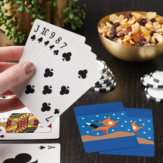 Jeu De Cartes Fox Et Stars Jouant Des Cartes (Créateur téléchargé)