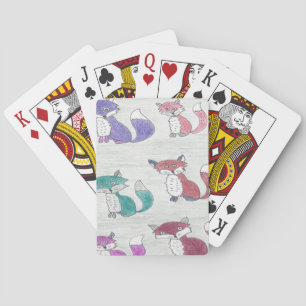 Jeu De Cartes Foxes funky Motif