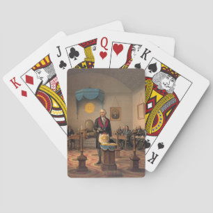Jeu De Cartes Franc-maçon principal Washington 1870